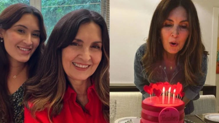 Fátima Bernardes comemora aniversário de 63 anos com a família; veja foto