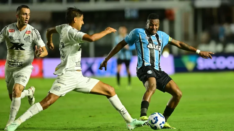 No fim, Santos busca empate com Grêmio pelo Brasileirão