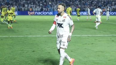 Neymar se pronuncia sobre pênalti cometido no empate entre Santos e Mirassol