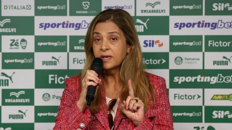 Leila faz promessa em caso de título do Palmeiras na Libertadores; veja
