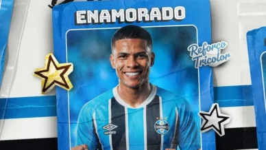 Grêmio oficializa contratação de atacante destaque do futebol colombiano
