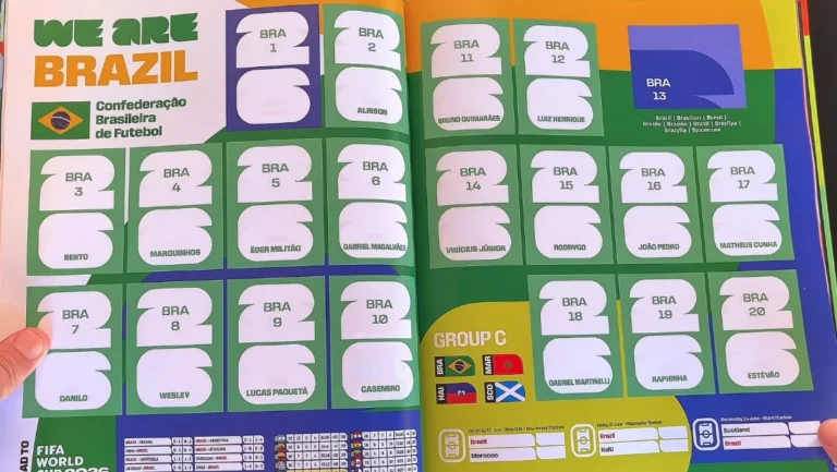 Neymar fora e mais: veja detalhes do Brasil no álbum de figurinhas da Copa