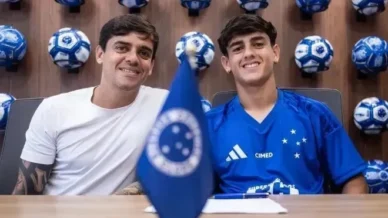 Cruzeiro oficializa contrato profissional com filho de Fagner