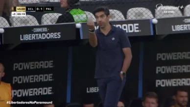 Comitê disciplinar da Conmebol vai julgar Abel Ferreira por gesto obsceno