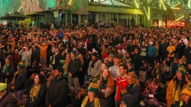 Melbourne cancela telão de exibição da Copa após confusão entre torcedores