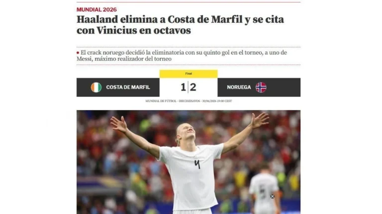 “Haaland x Vini”: imprensa mundial repercute duelo entre Noruega e Brasil