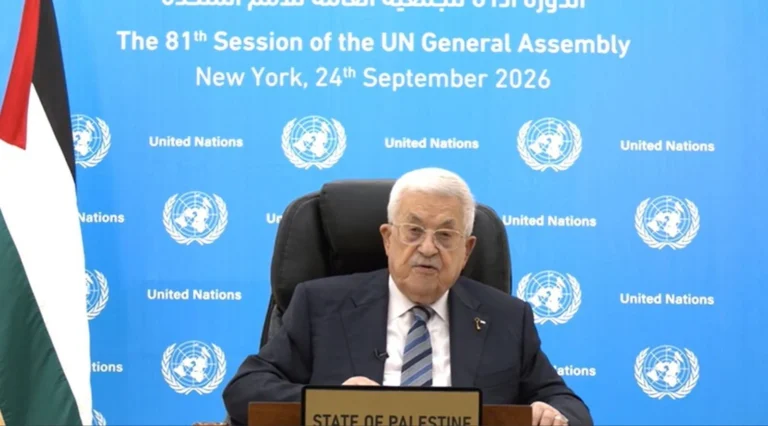 Presidente da Autoridade Palestina fala por vídeo na ONU após visto negado