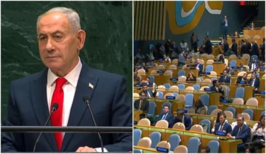 Delegação do Brasil deixa plenário da ONU durante discurso de Netanyahu