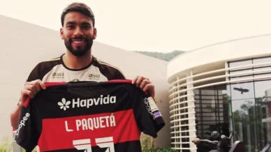 Lucas Paquetá volta a usar camisa 11 no Flamengo após saída de Cebolinha