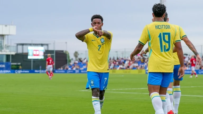 Seleção Brasileira Sub-20 goleia Dinamarca em amistoso na Espanha