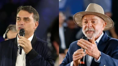 No rádio, Flávio foca em alianças para o 2° turno; Lula tenta 