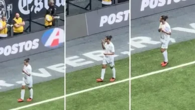 William Arão: Volante do Santos se machuca e provoca torcida do Atlético-MG